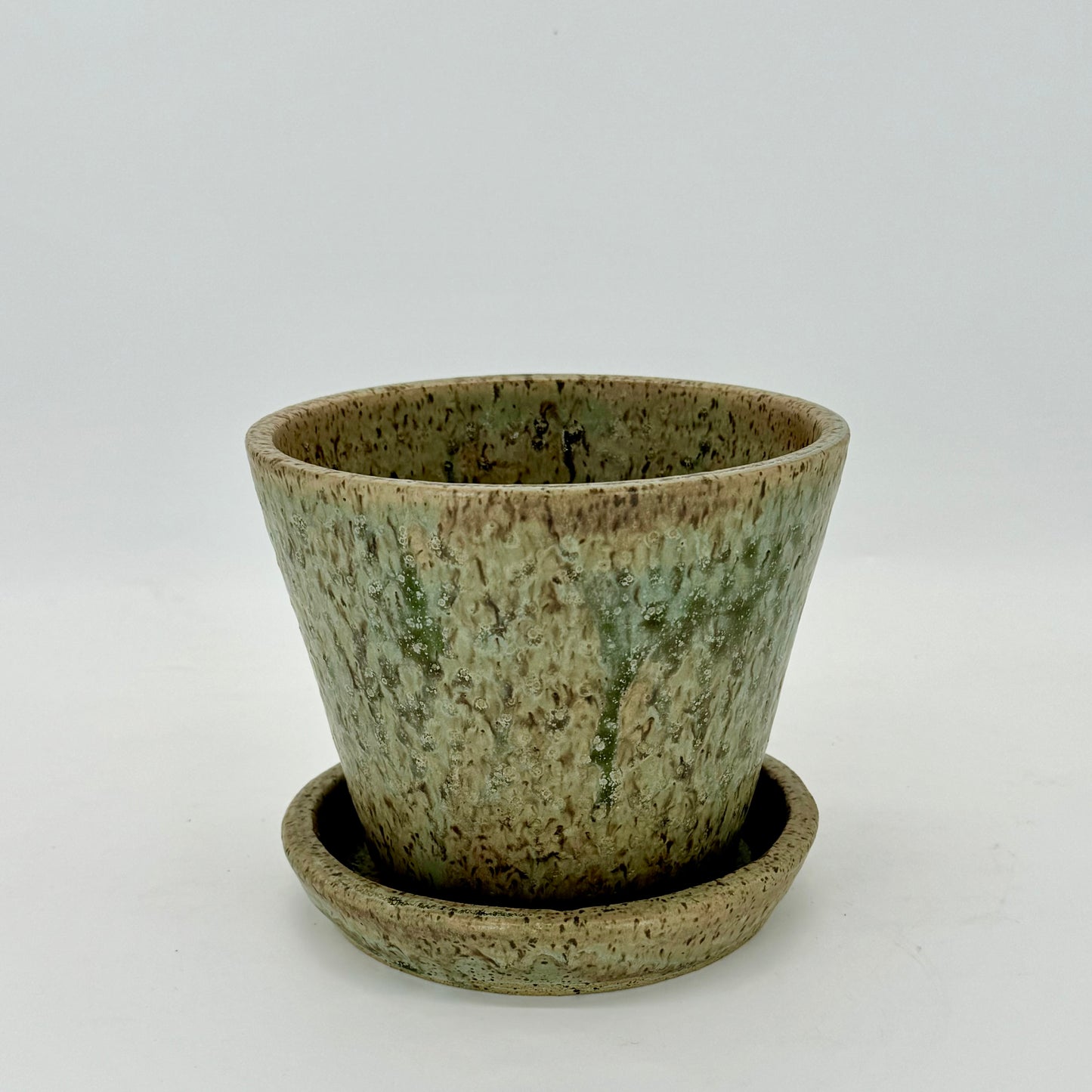 Seaweed Flower Pot and Plate - Large
