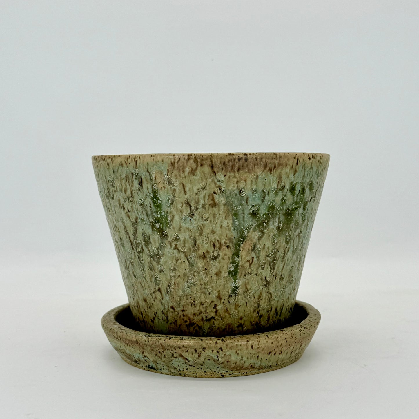 Seaweed Flower Pot and Plate - Large