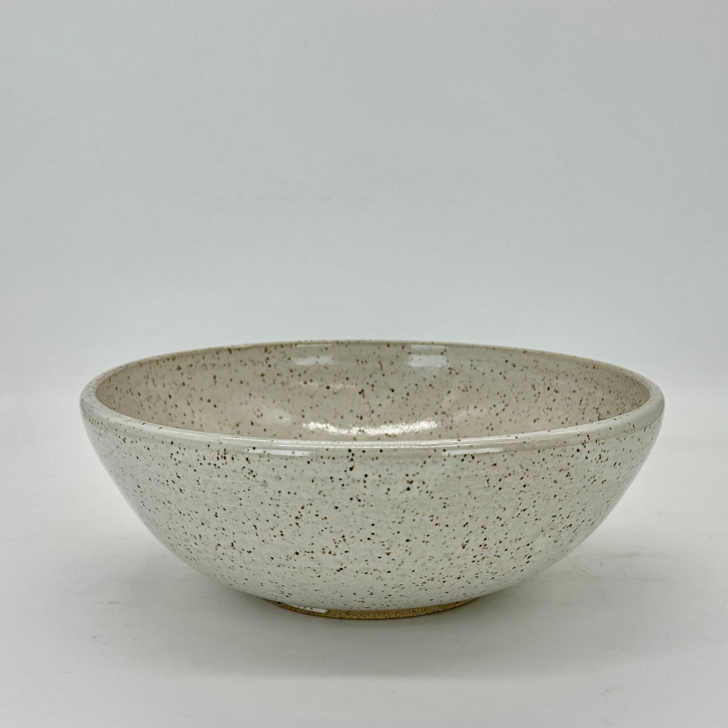 Speckled White Serving Bowl