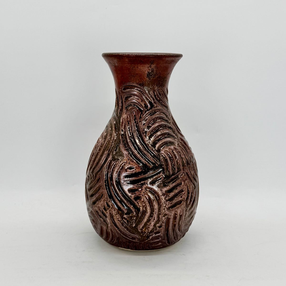 Carved Copper Flow Vase