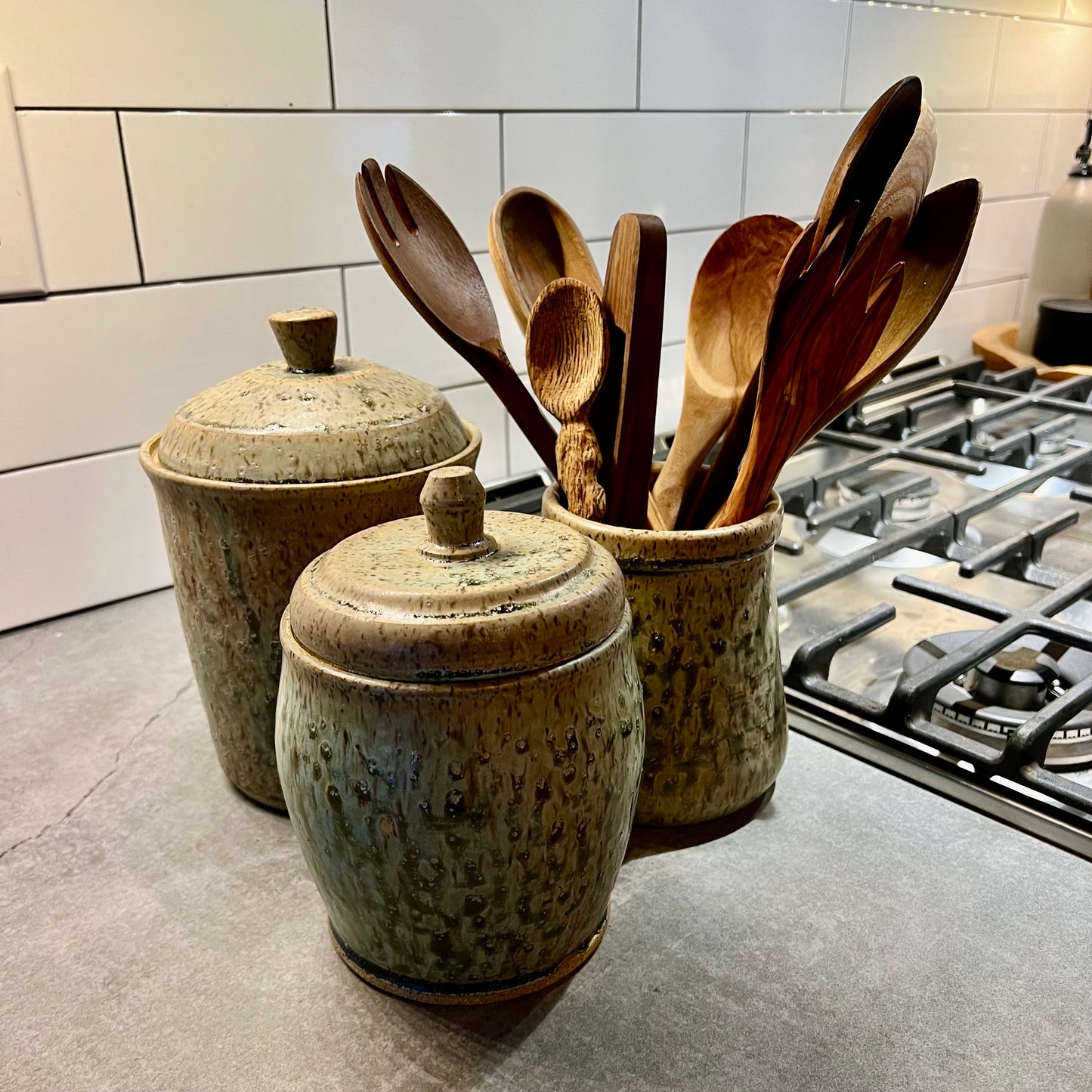 Seaweed Lidded Jar