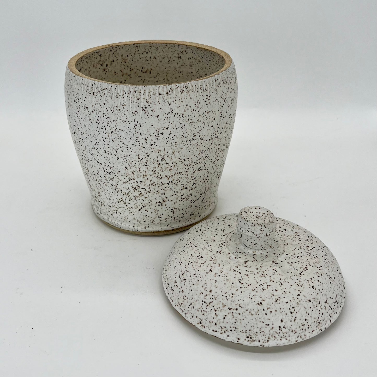 Speckled White Canister