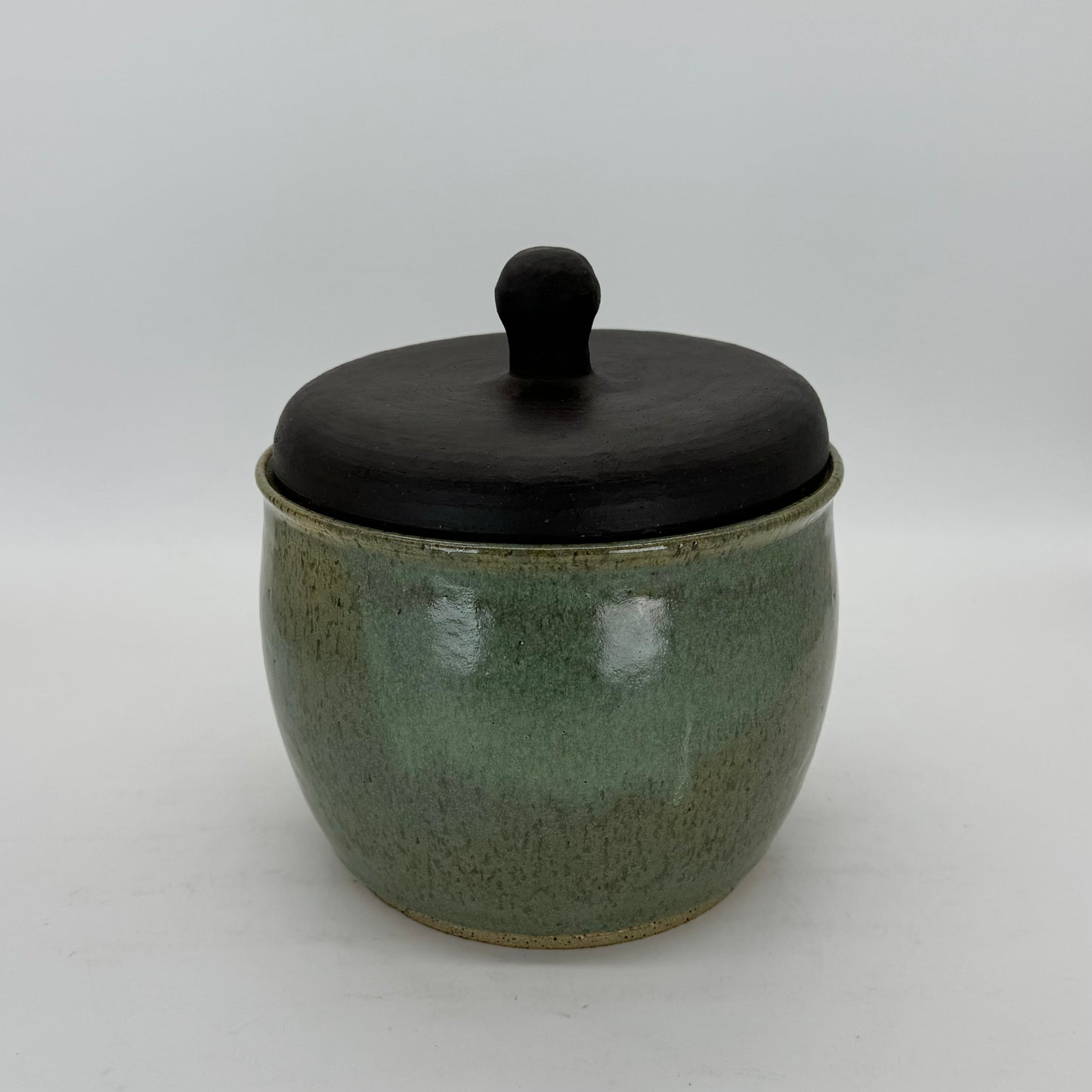 Green Acorn Cookie Jar