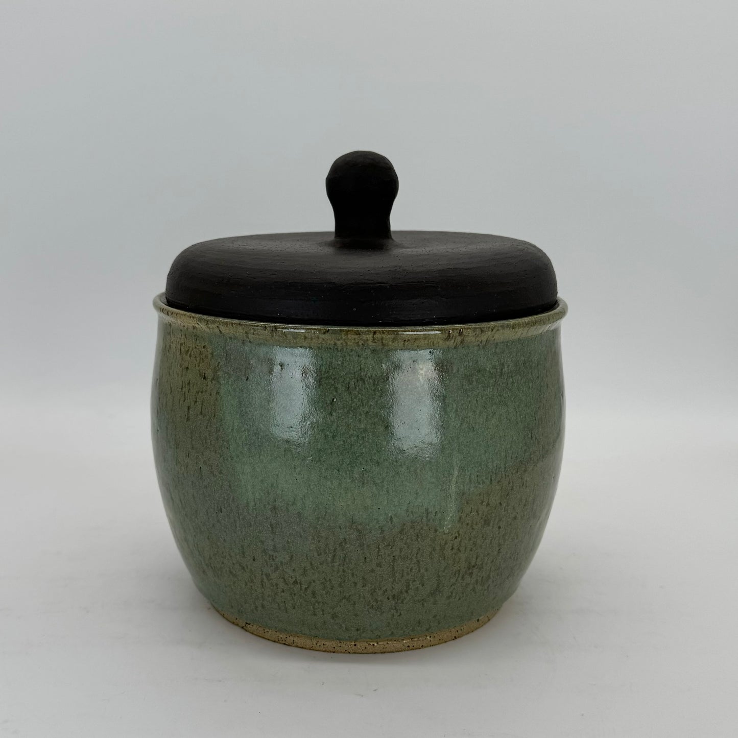 Green Acorn Cookie Jar