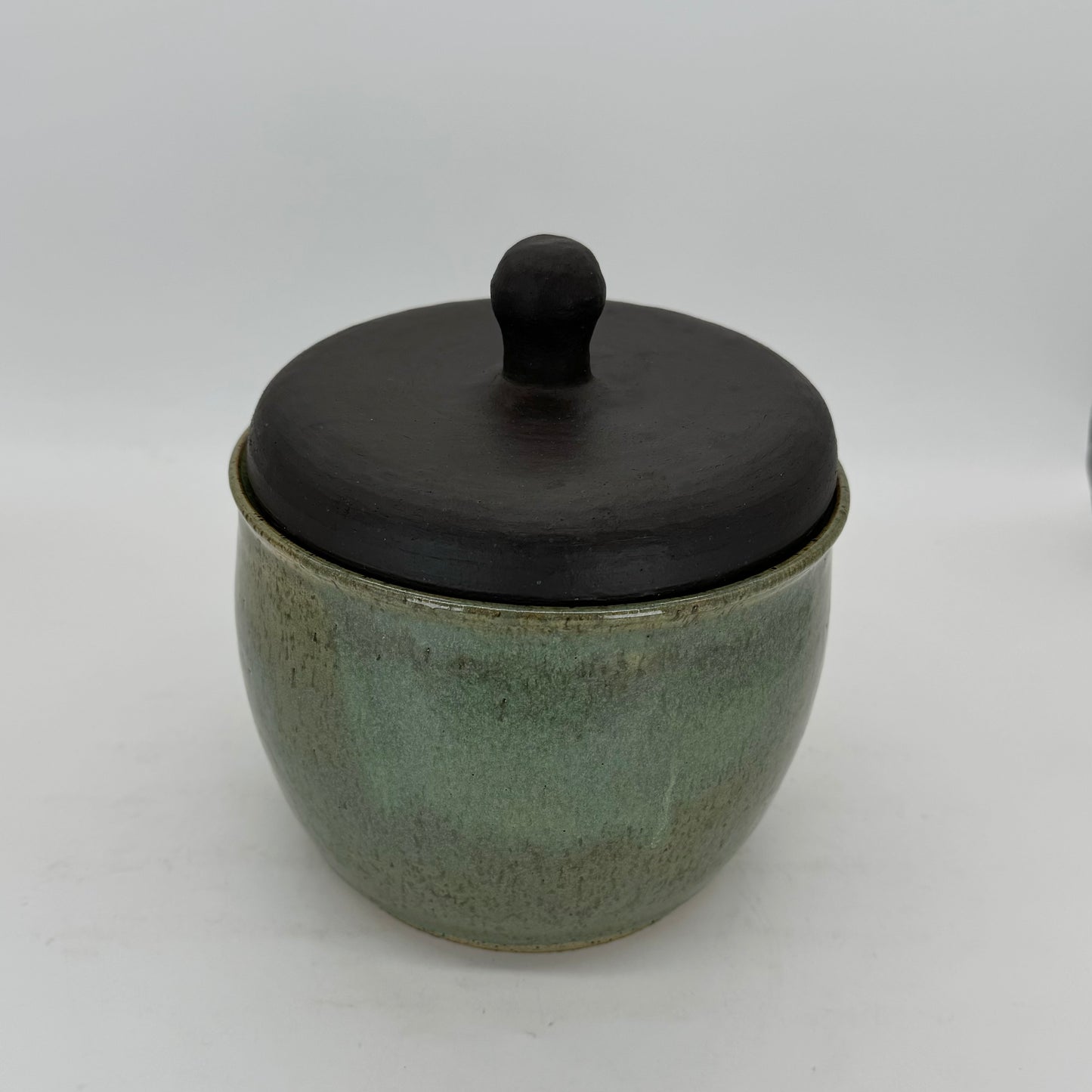 Green Acorn Cookie Jar