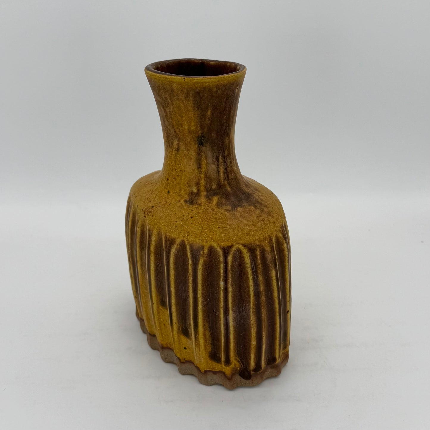 Woo Yellow Fluted Vase