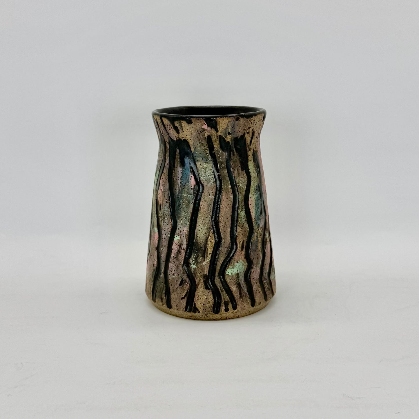 Colorful and Carved Vase