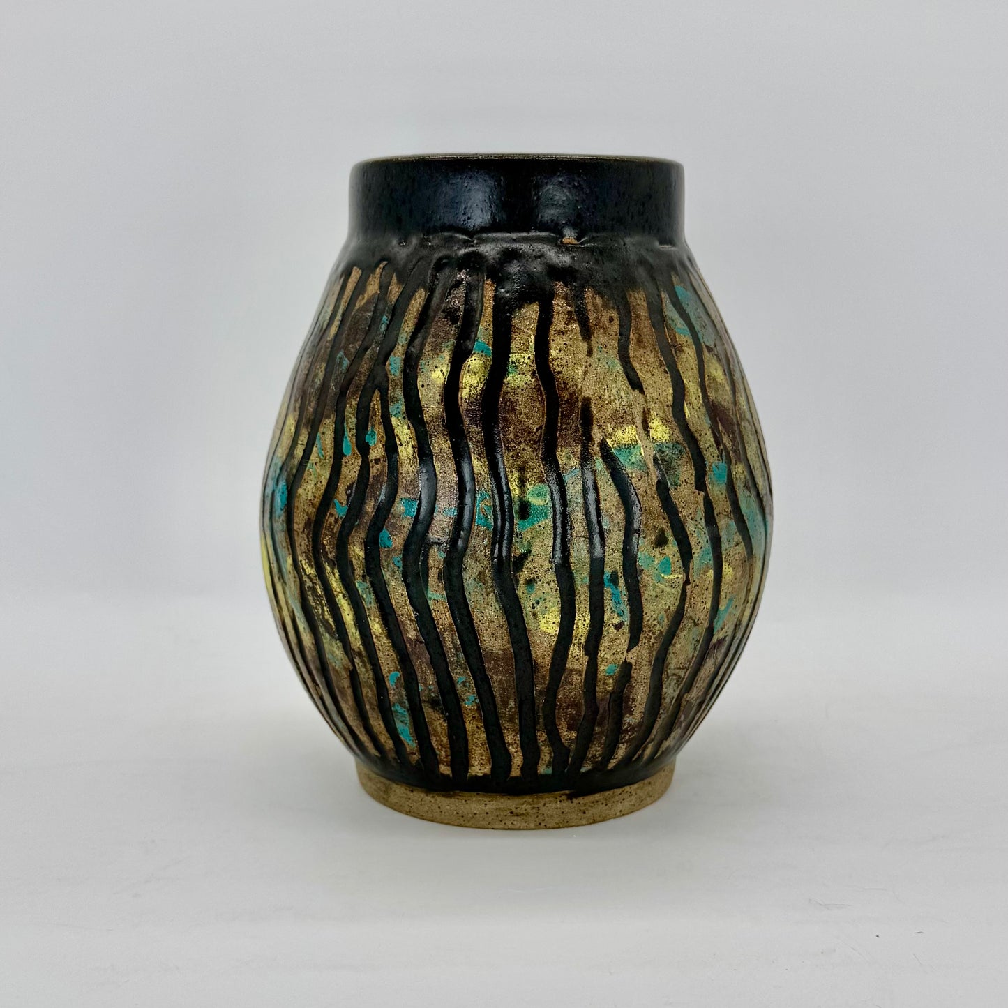 Colorful and Carved Vase
