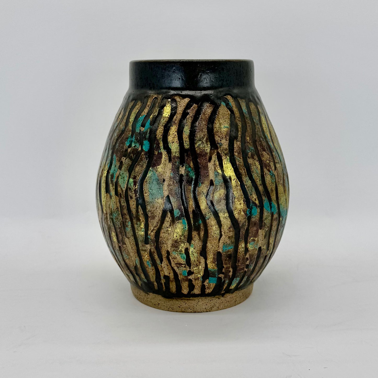 Colorful and Carved Vase