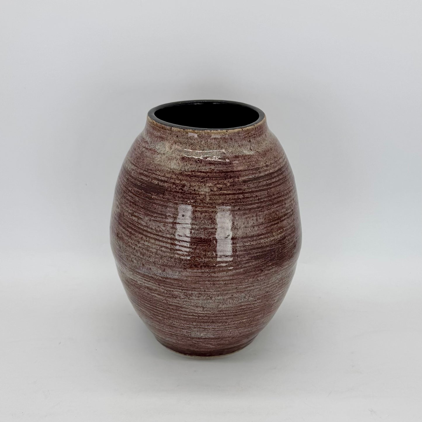 Speckled Plum and Sea Salt Vase