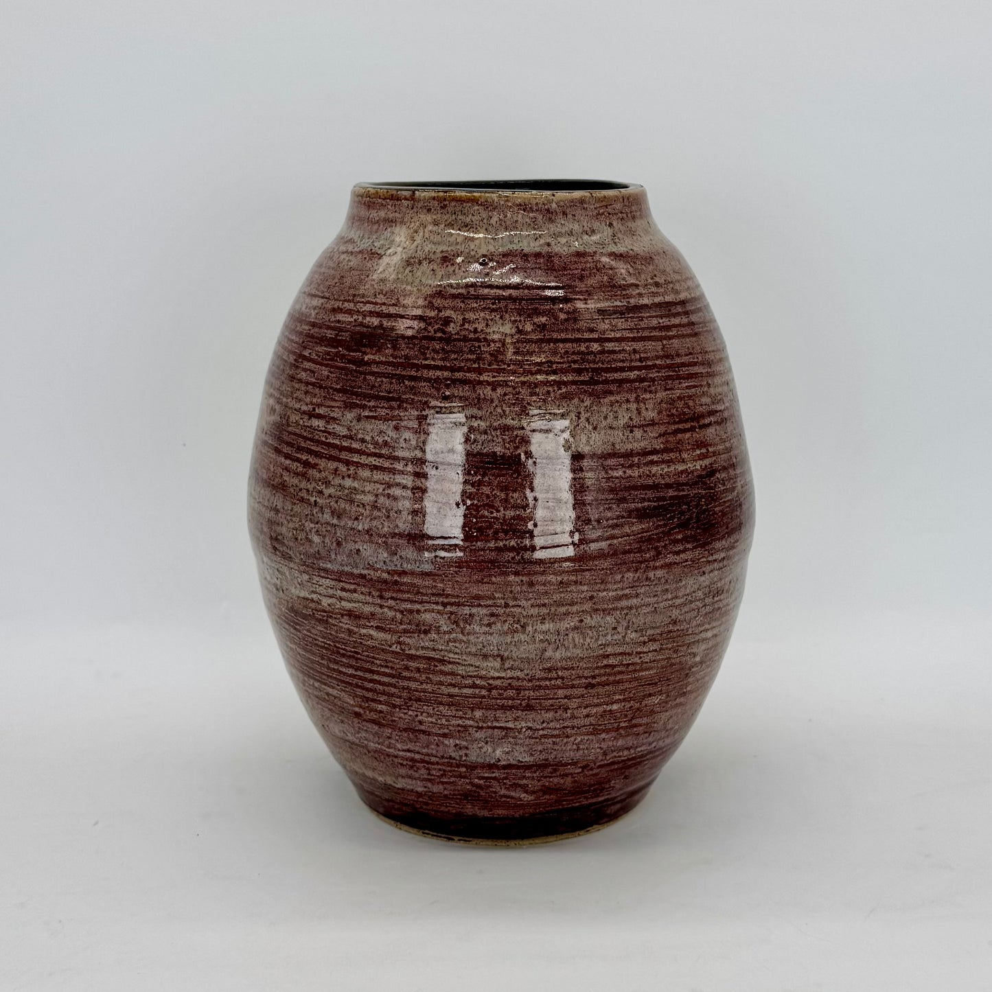 Speckled Plum and Sea Salt Vase