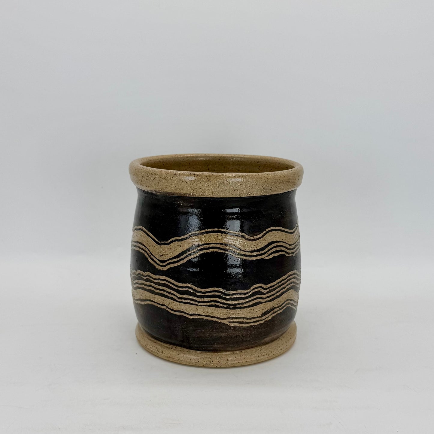 Carved Geo Pot