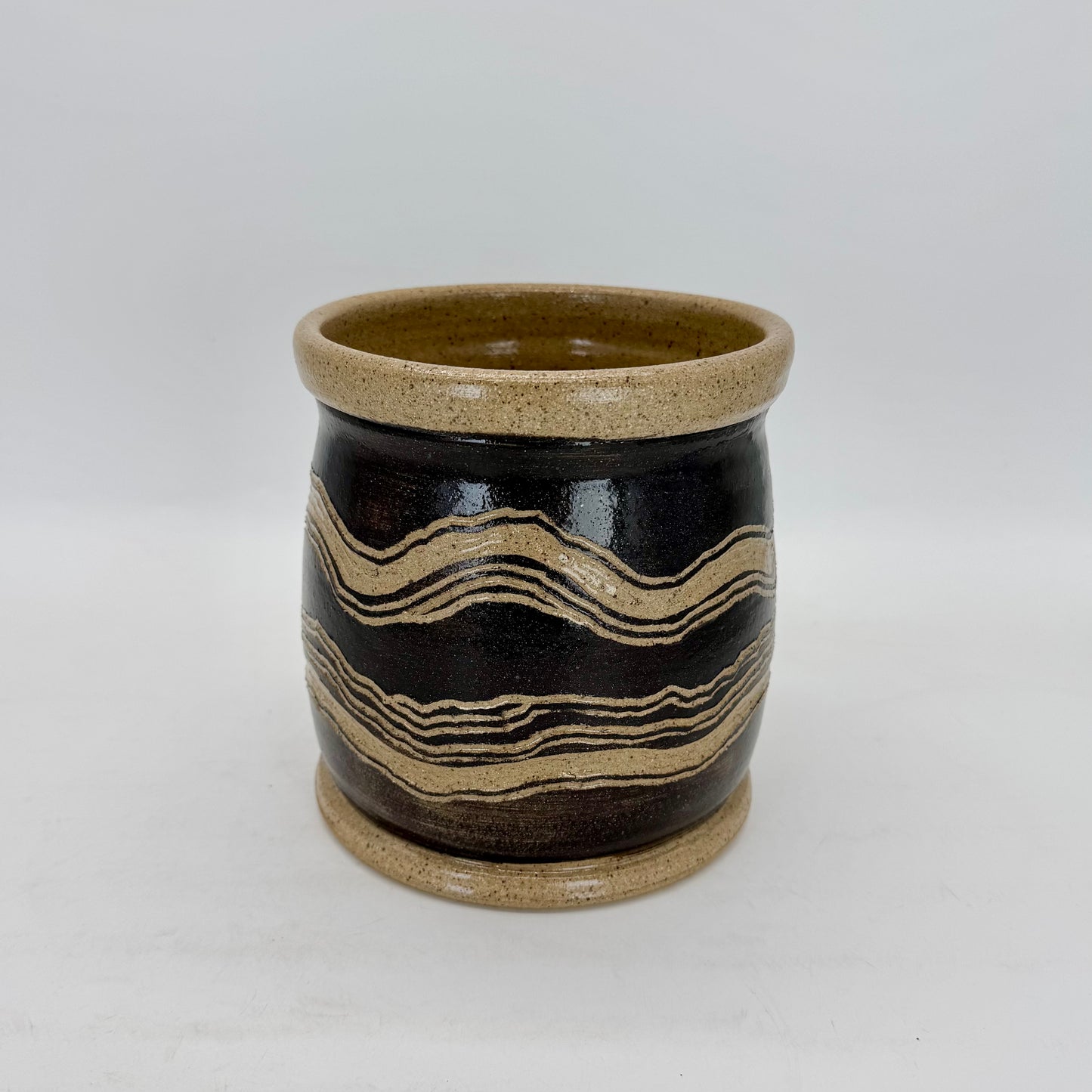 Carved Geo Pot