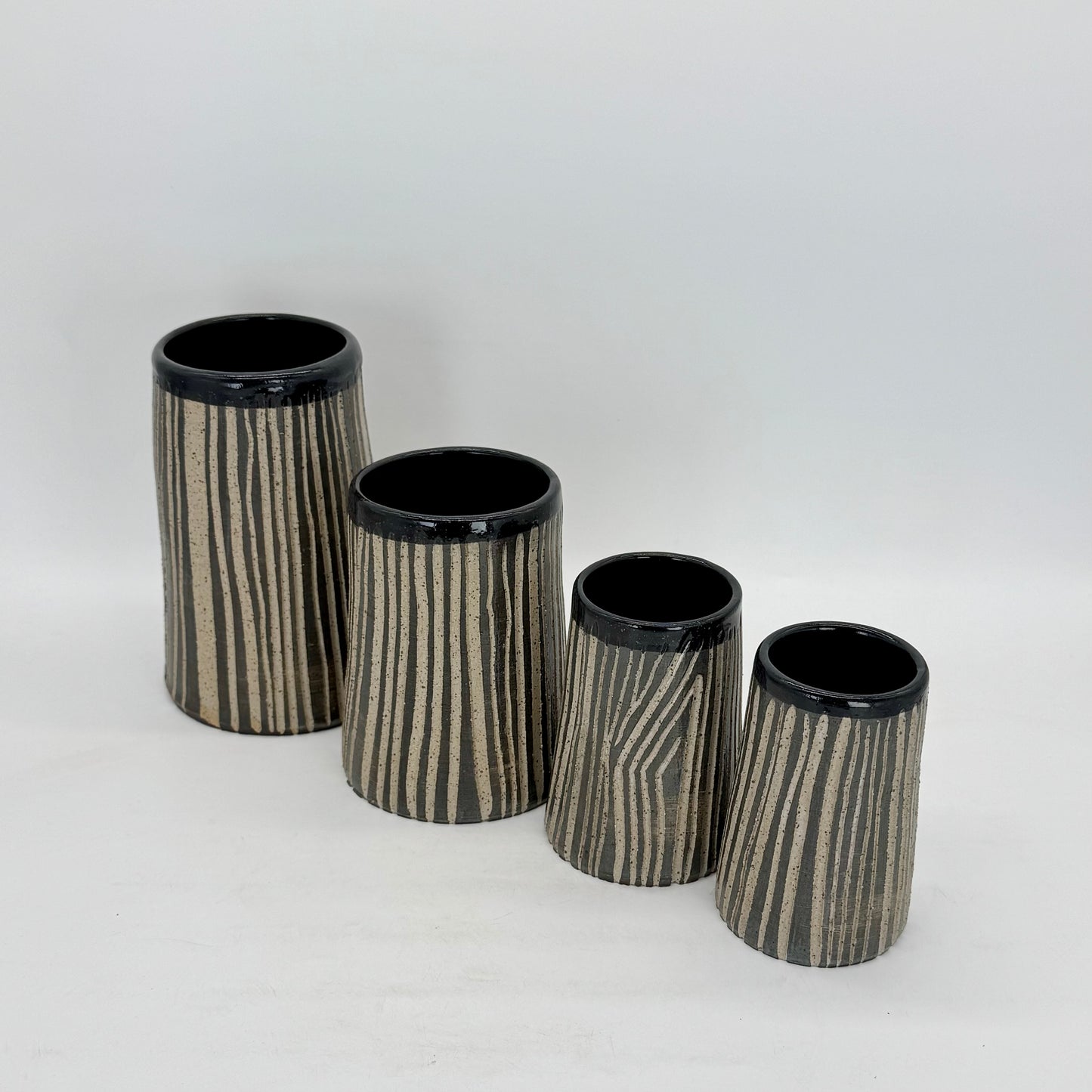 Set (4) of Birch Trunk Vases