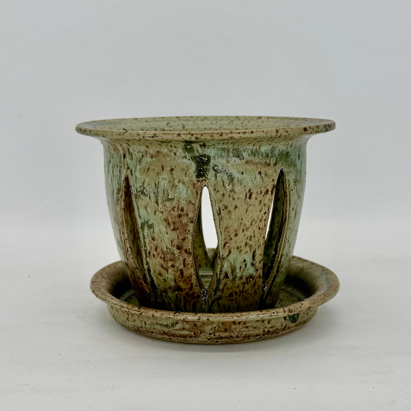 Carved Orchid Pots
