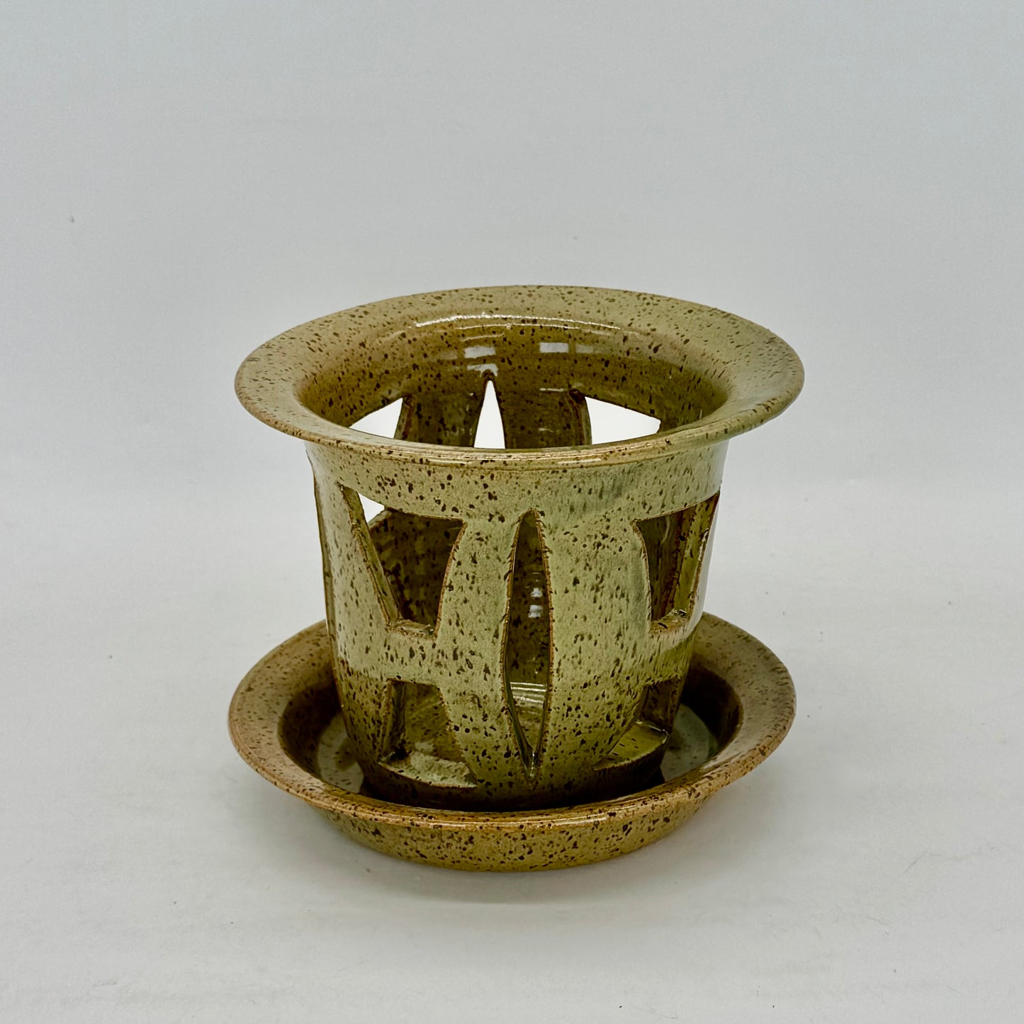 Carved Orchid Pots