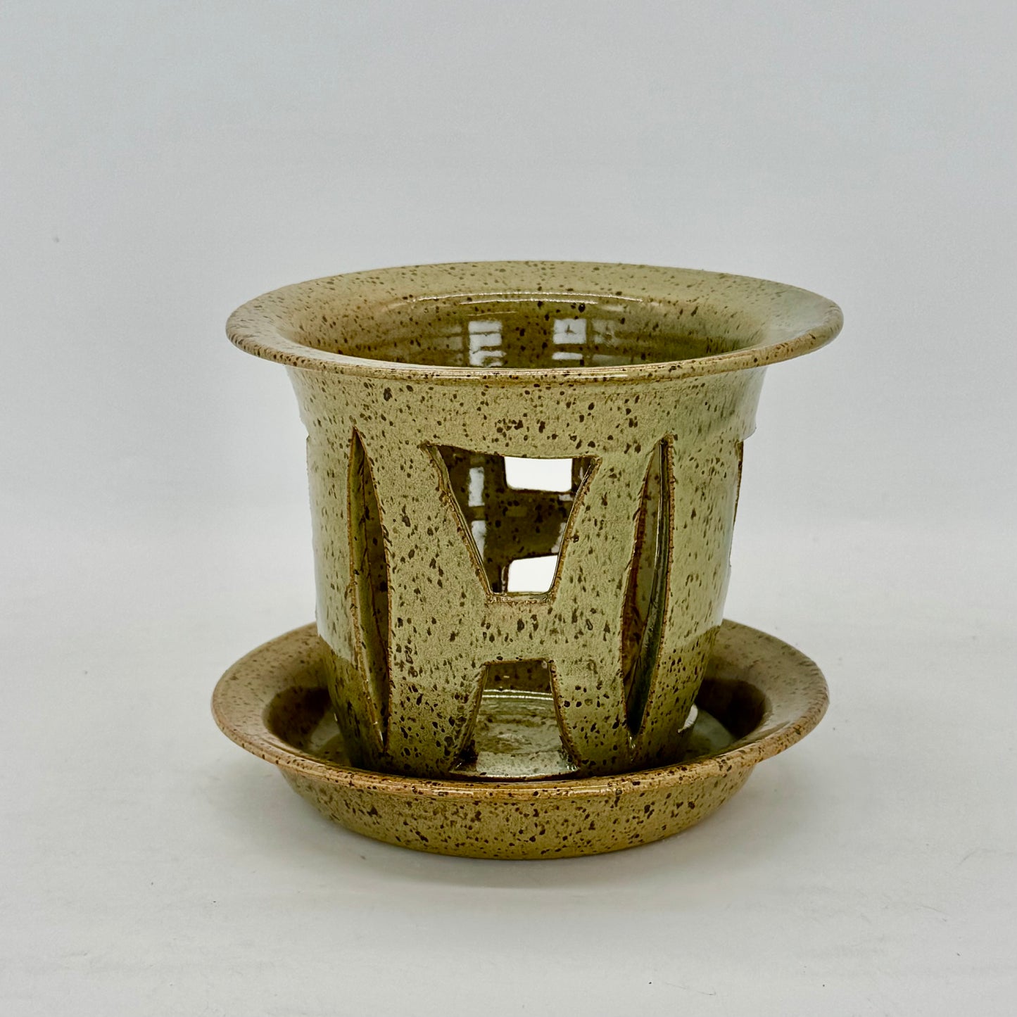 Carved Orchid Pots