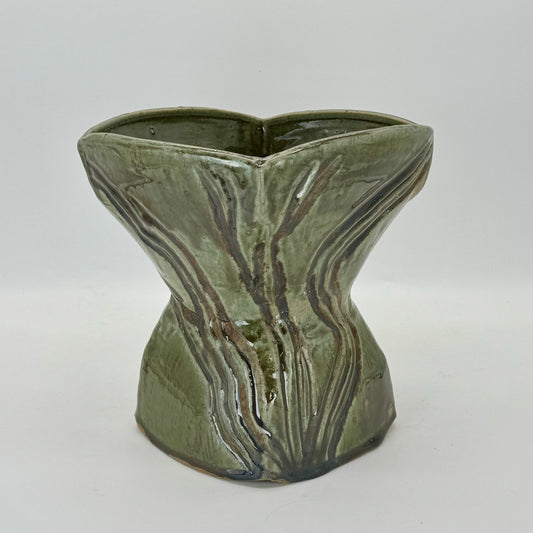 Black Iron Oxide Pedastal Bowl