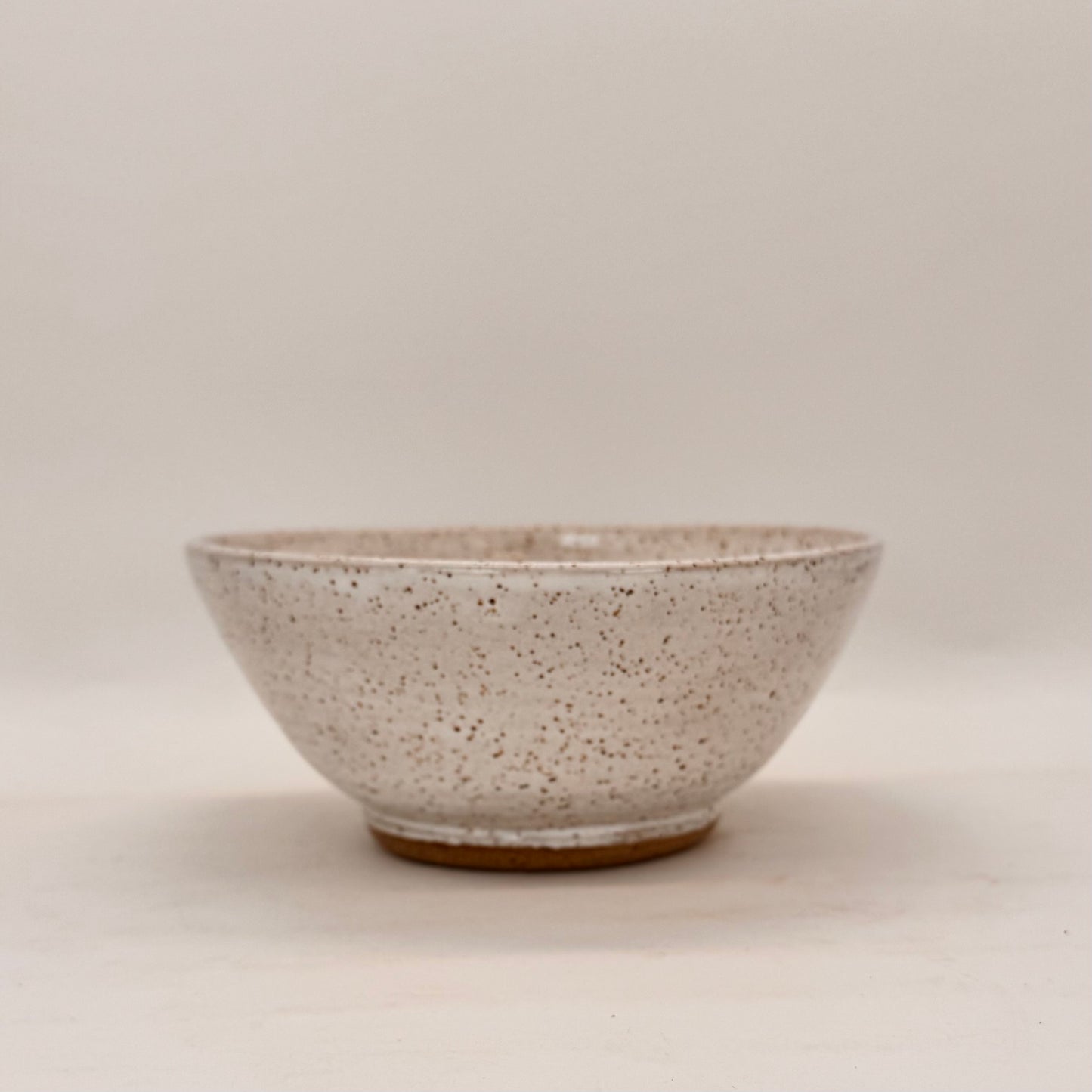 Speckled White Serving Bowl