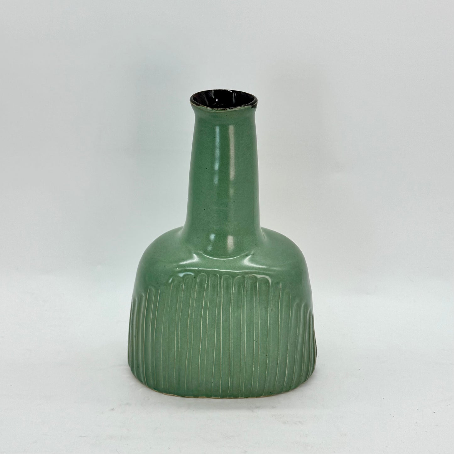 Fluted Flask Vase