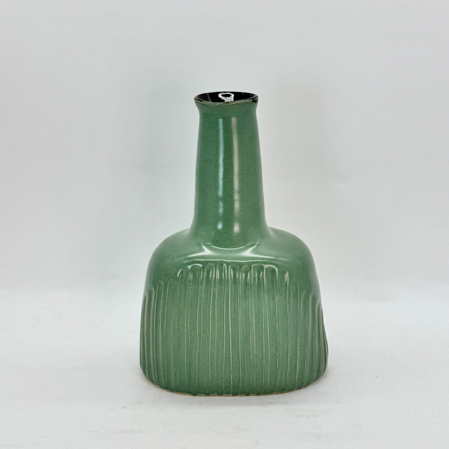 Fluted Flask Vase