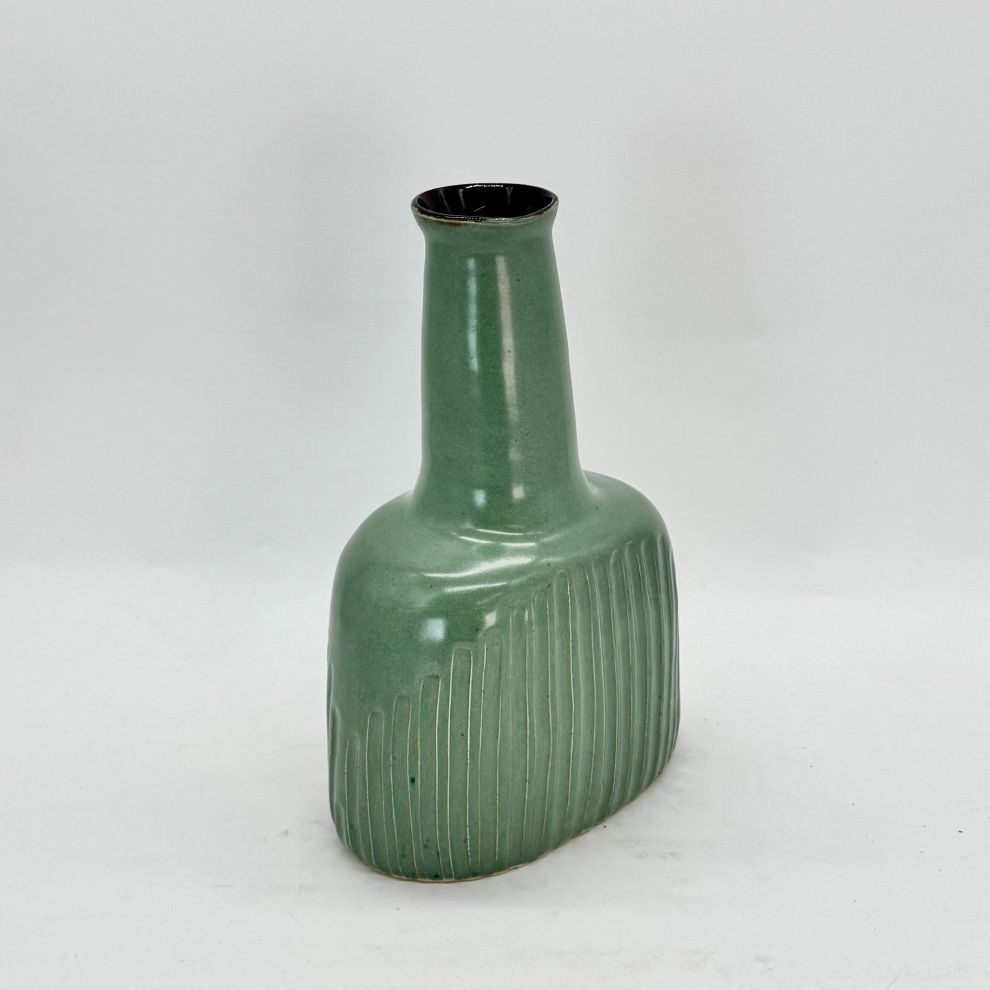 Fluted Flask Vase
