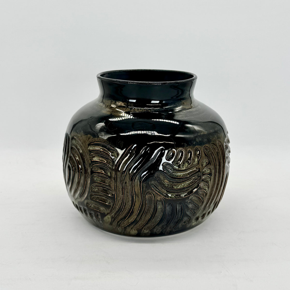 River Rock Carved Vase