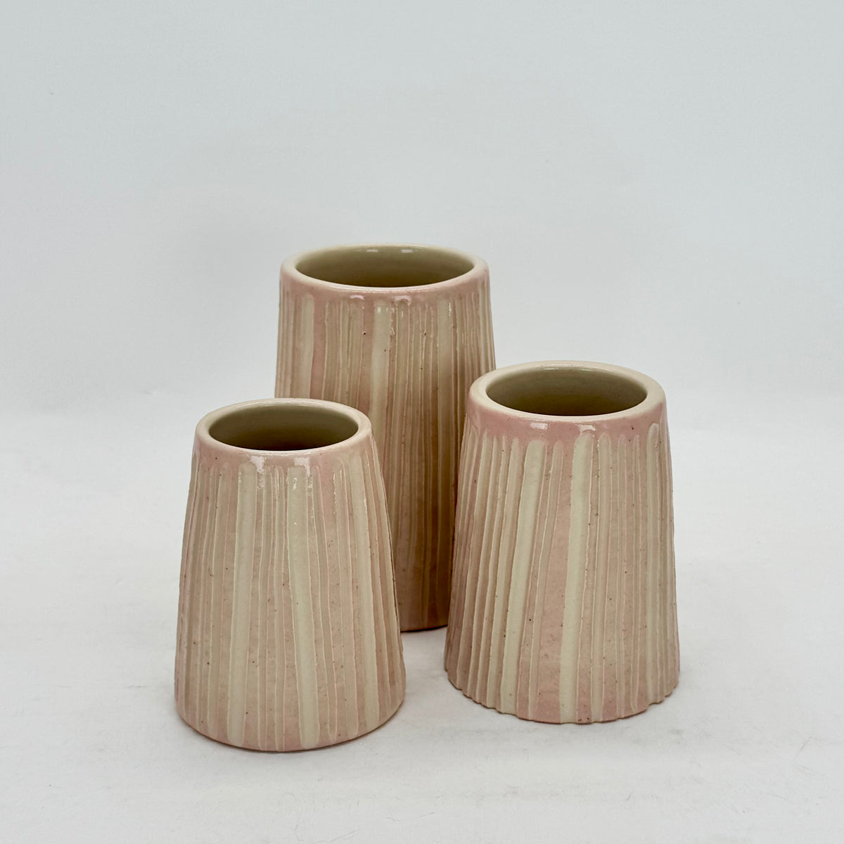 Set of 3 Pink Birch Trees