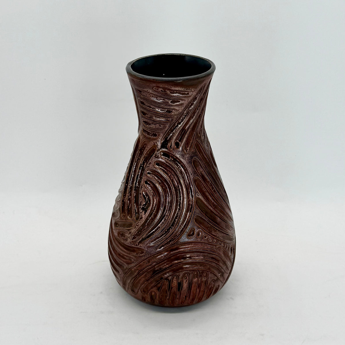 Copper Float Carved Vase