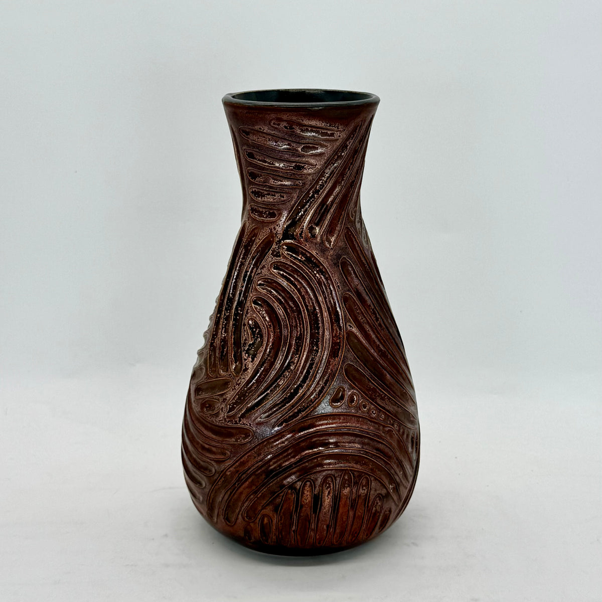 Copper Float Carved Vase