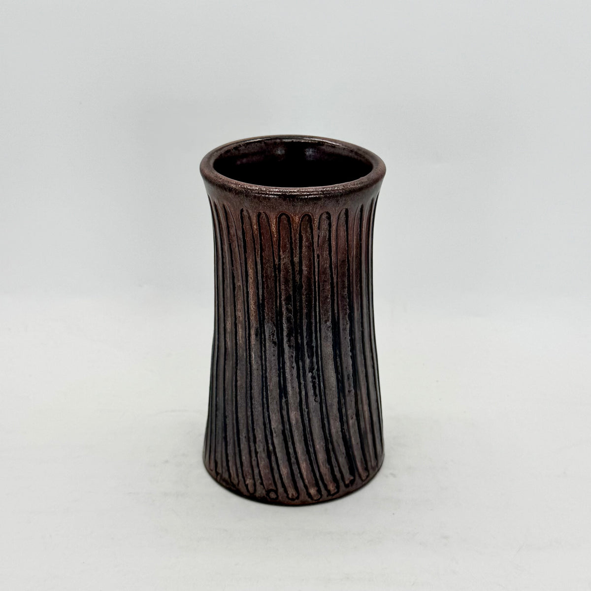 Carved, Cylindrical Vase