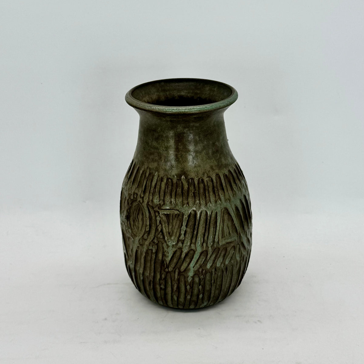 Stony Blue Aged Patina Vases