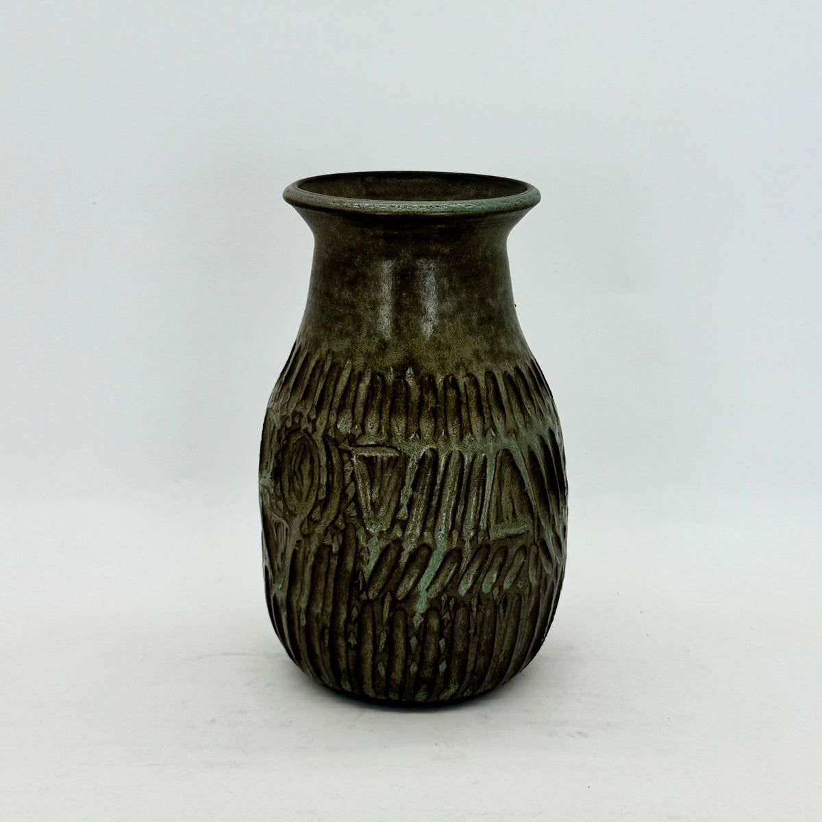 Stony Blue Aged Patina Vases