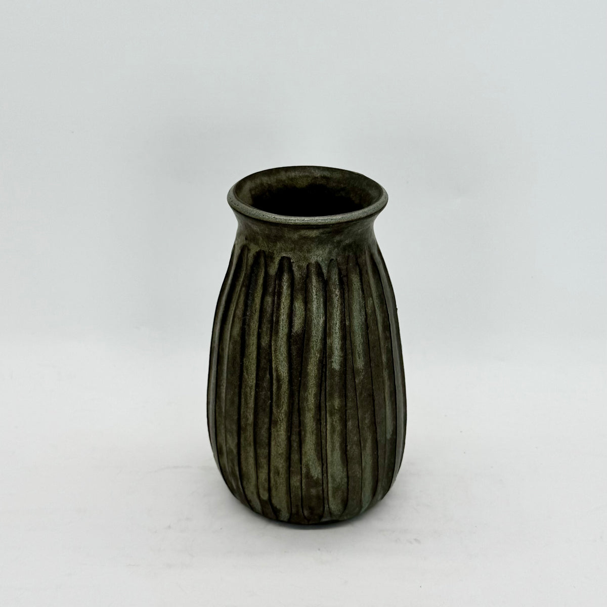 Stony Blue Aged Patina Vases