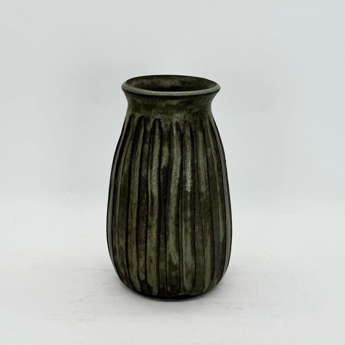 Stony Blue Aged Patina Vases