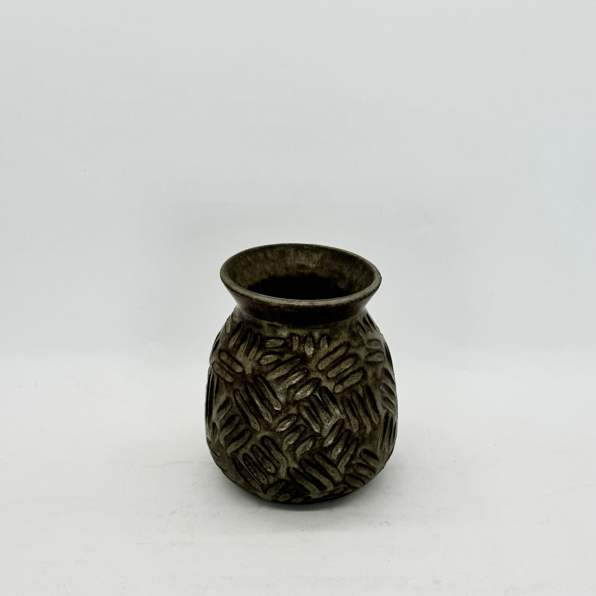 Stony Blue Aged Patina Vases