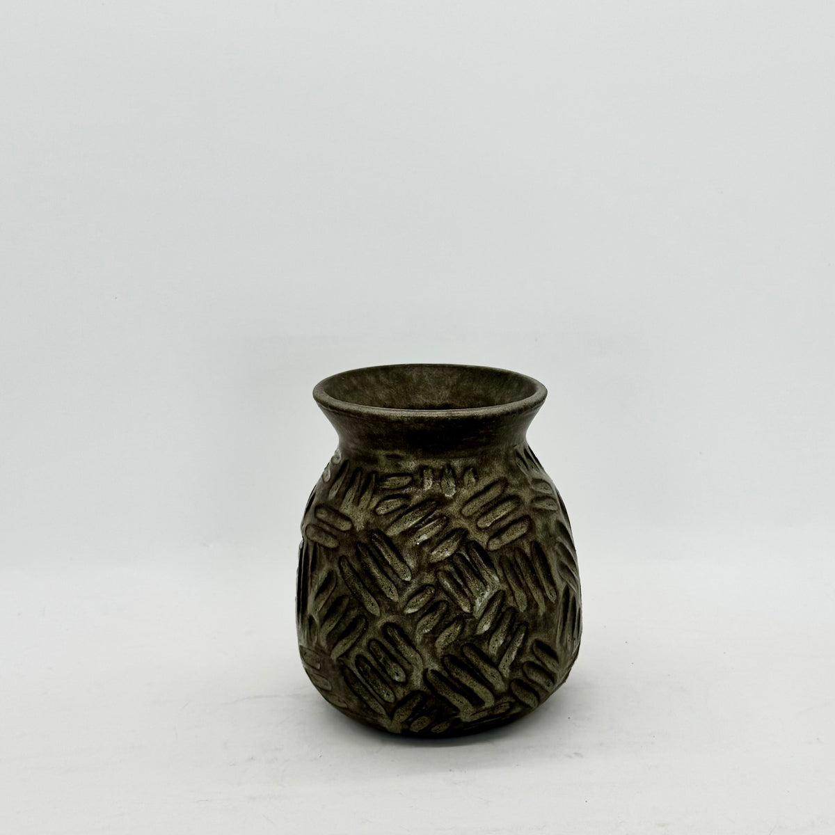 Stony Blue Aged Patina Vases