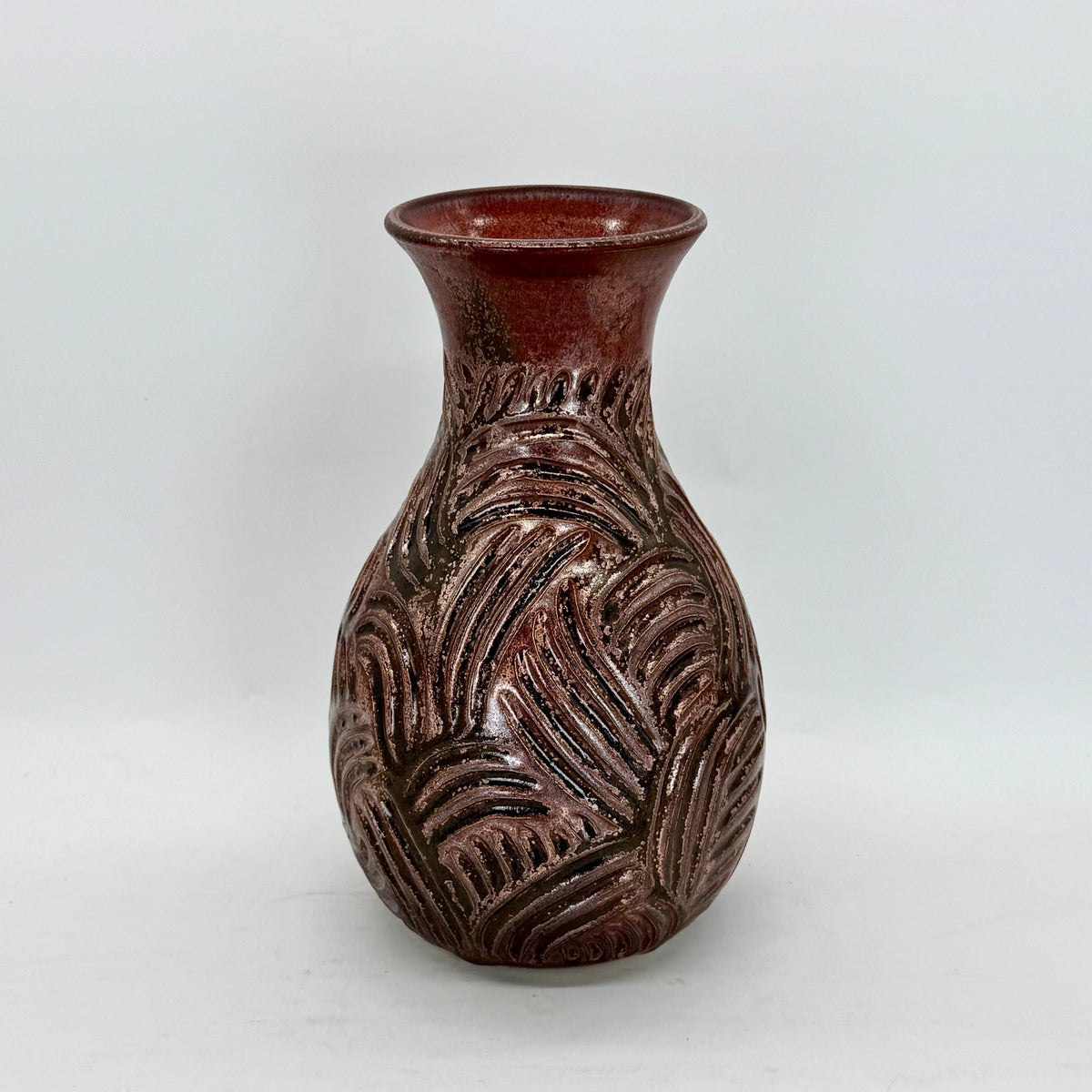 Carved Copper Flow Vase