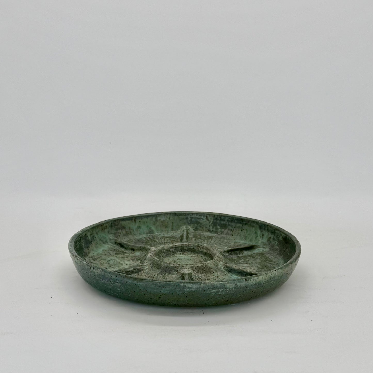 Stony Blue Shellfish Plate