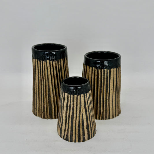 Set (3) of Birch Trunk Vases