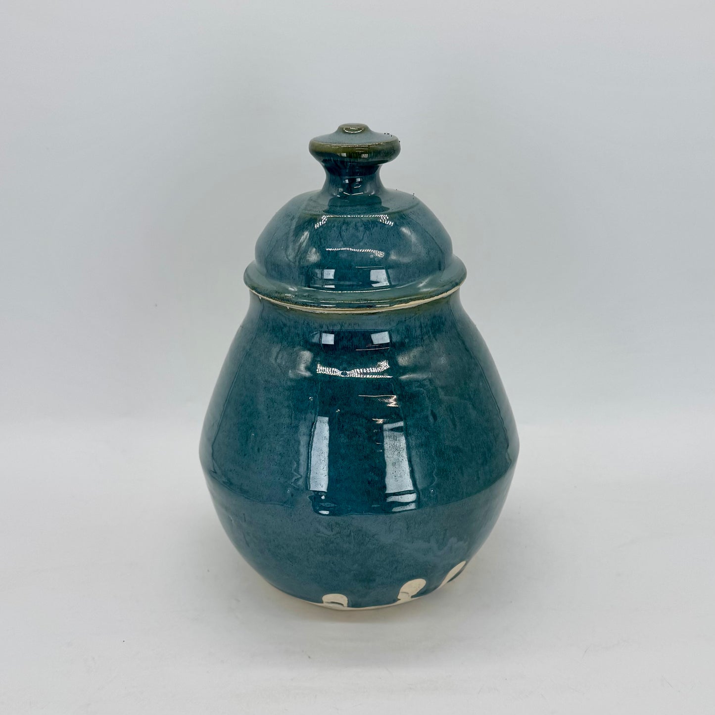 Dreamy Blue-Green Cookie Jar