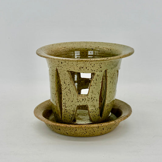 Carved Orchid Pots