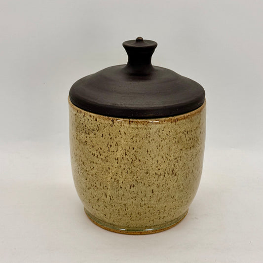 Sea Mist Treat Jar with Black Lid