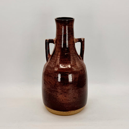 Decorative Bottle in Speckled Plum
